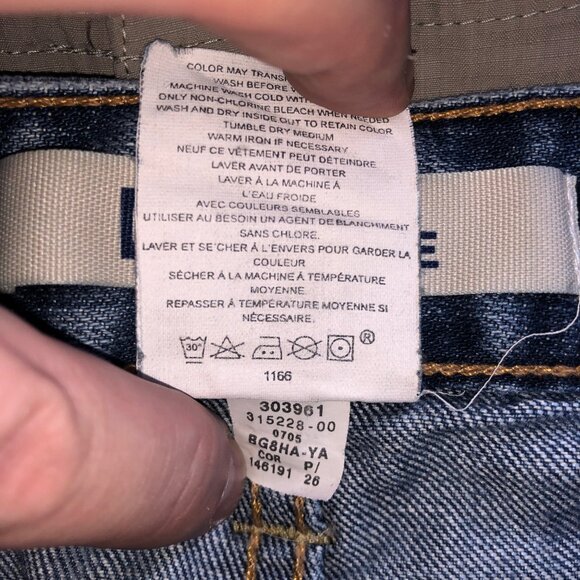 Gap Jean Shorts Womens 4 Curvy Low Rise Cuffed Cut Off Medium Wash Blue Denim - Picture 6 of 6